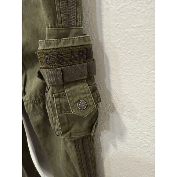 Free Knight Pants Mens 31 Green Cargo Tactical Army Military Utility Trooper Y2K - Picture 7 of 10
